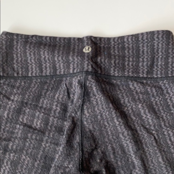 Lululemon Wunder Under Crop Ziggy Wee Black/Grey - Picture 5 of 7